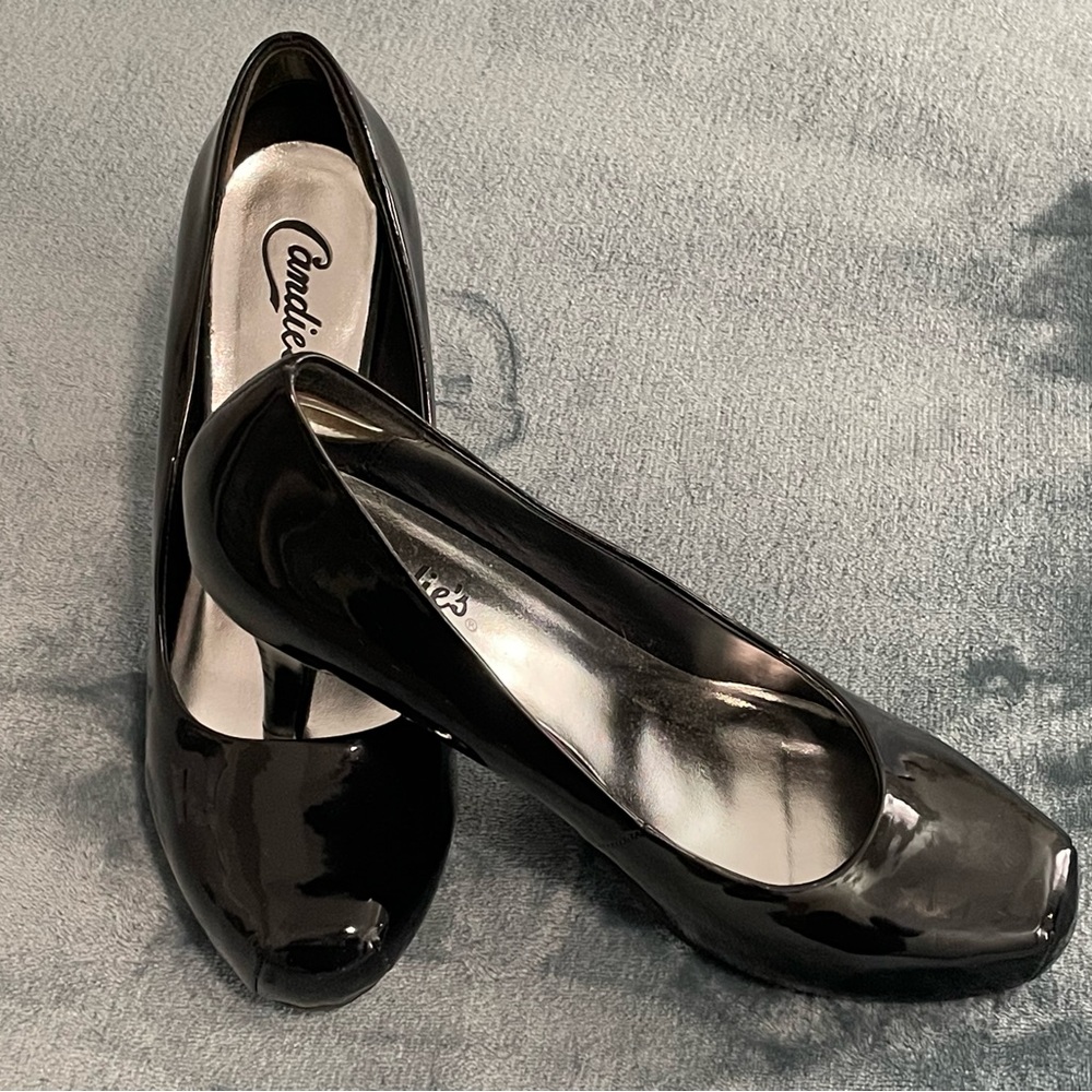 Candies patent leather heels